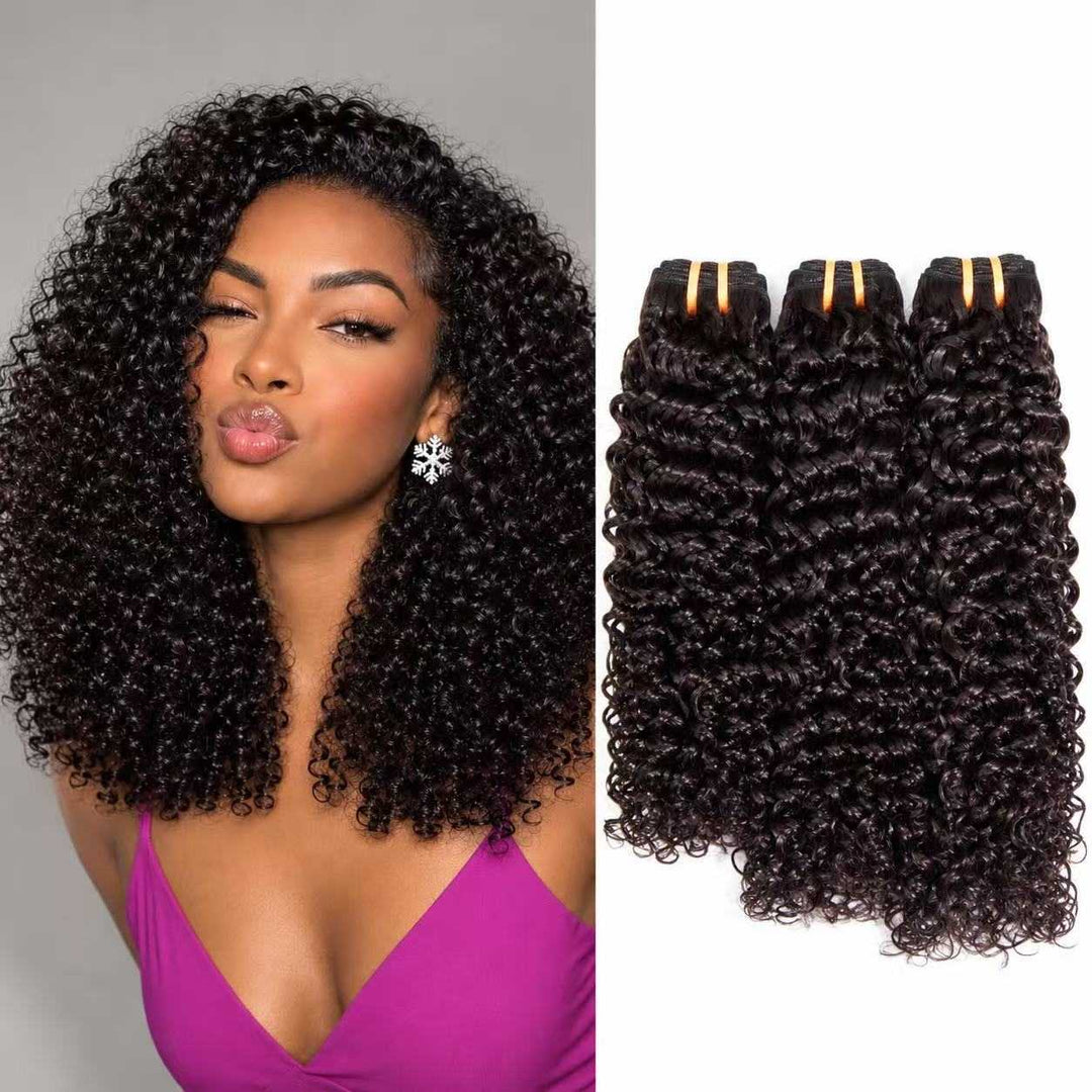 Raw Vietnamese curly Hair Bundles /12–30” Human Hair /Bundles with Lace