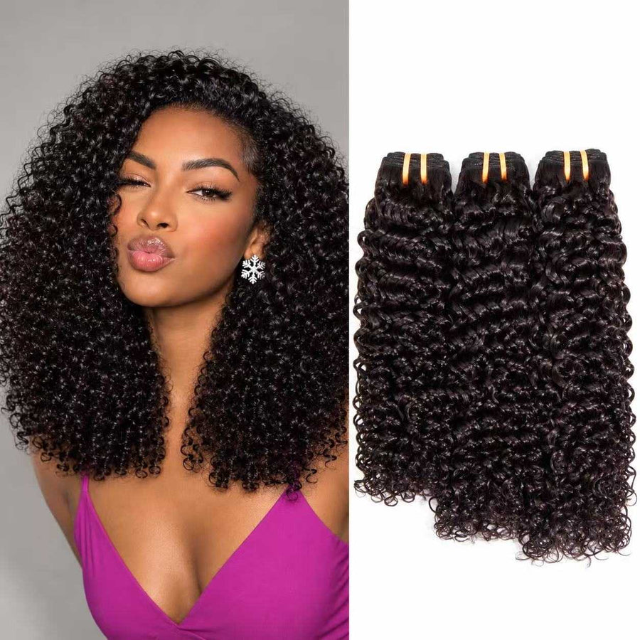 Raw Vietnamese curly Hair Bundles /12–30” Human Hair /Bundles with Lace