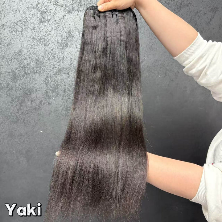 Virgin Cambodian Yaki Straight  Hair Bundles